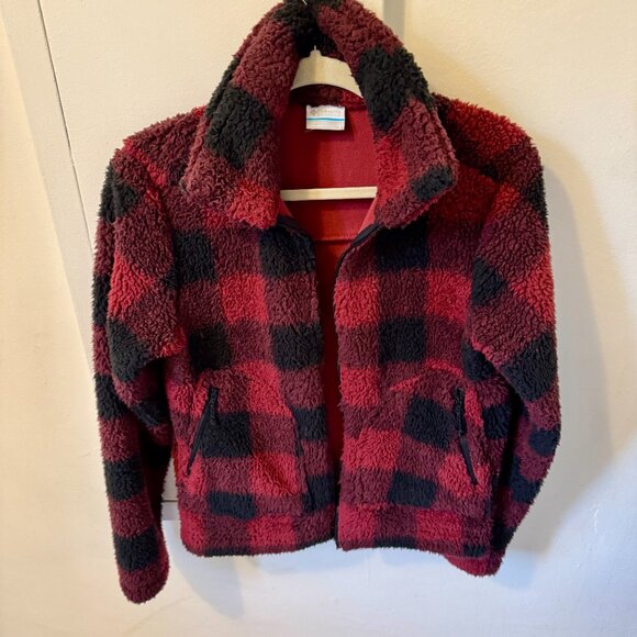 COLUMBIA Winter Pass Buffalo Check Full Zip Sherpa Jacket - Picture 10 of 12